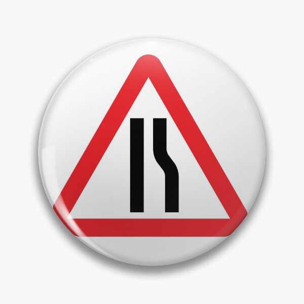 Item preview, UK traffic sign: Road narrows (TSRGDNO 517) designed and sold by Spyromike.