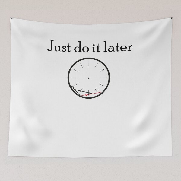 Item preview, Just do it later funny T-shirt with broken watch designed and sold by hichamchim.