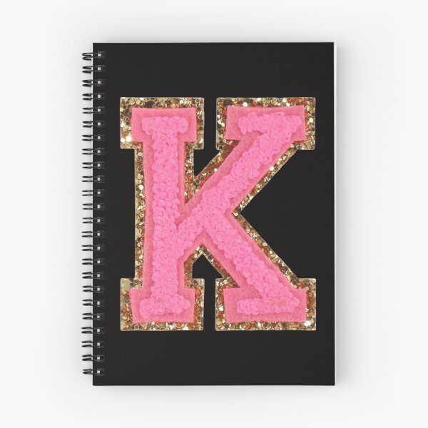 Item preview, K - Bubblegum Glitter Varsity Letter Patches designed and sold by Monograms Ultd.