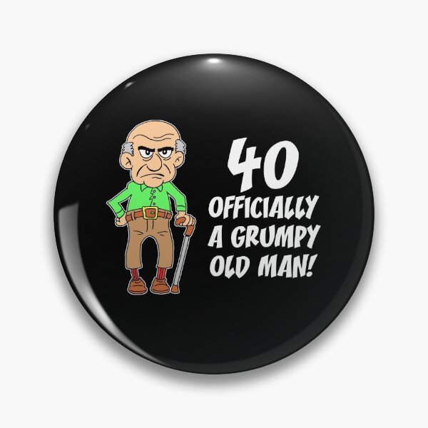 Item preview, 40 Officially Grumpy Old Man 40th Birthday designed and sold by jaycartoonist.