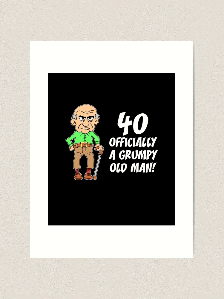 (未使用･未開封品)The Grumpy Old Picture Show Portrait Round Plus Warning Grumpy Old Man Do Not Disturb