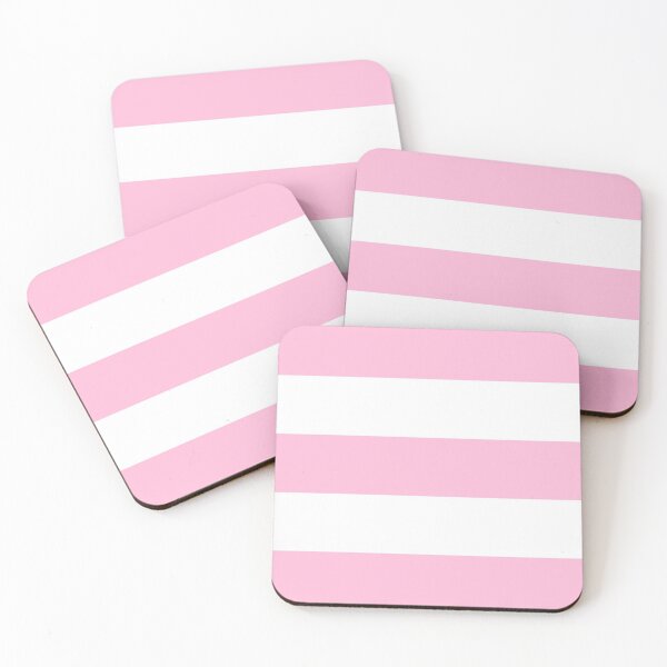 Item preview, Large COTTON CANDY PINK and WHITE Horizontal STRIPES designed and sold by RachelMacht.