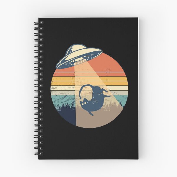 Item preview, UFO Abduction Cat Funny Vintage designed and sold by SurfolioPrints.