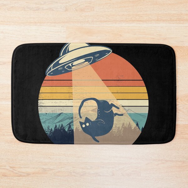 Item preview, UFO Abduction Cat Funny Vintage designed and sold by SurfolioPrints.