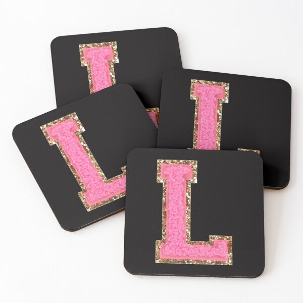 Item preview, L - Bubblegum Glitter Varsity Letter Patches designed and sold by Monograms Ultd.