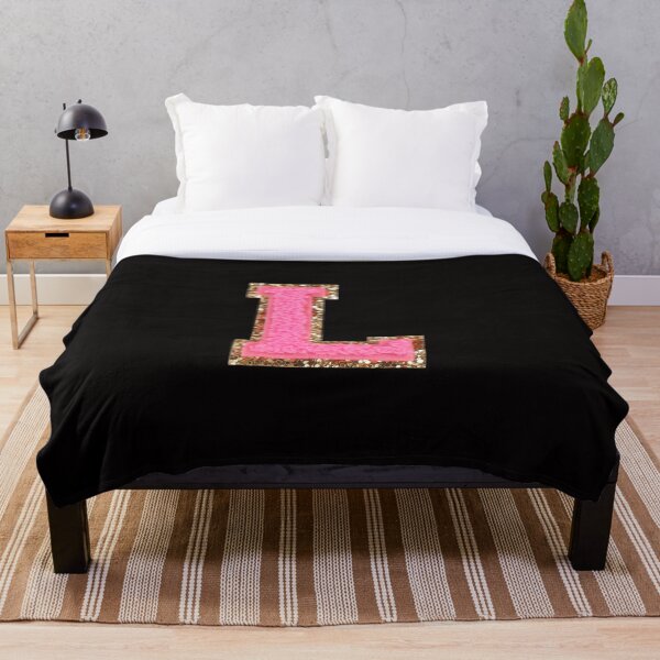 Item preview, L - Bubblegum Glitter Varsity Letter Patches designed and sold by Monograms Ultd.