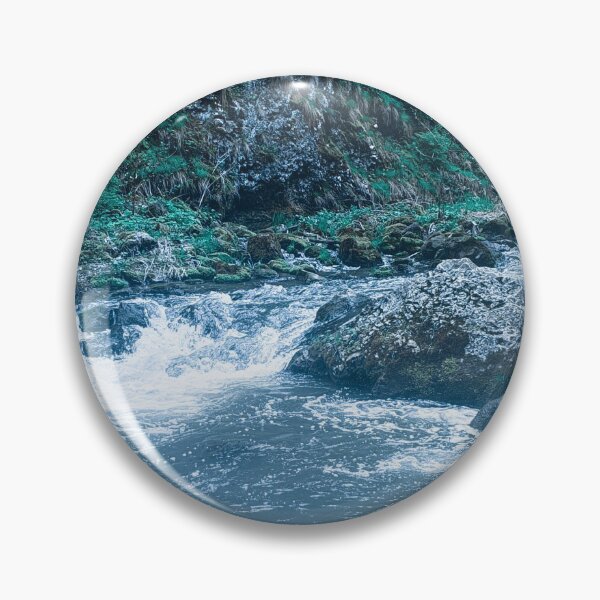Item preview, Waterfall in forest nature world  designed and sold by pocketgraphic.