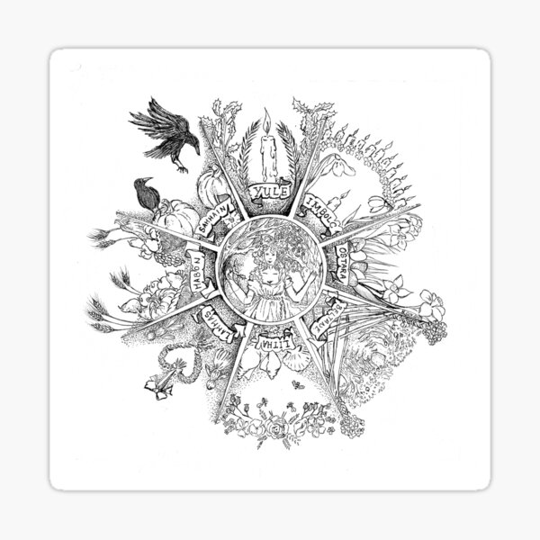 Item preview, Wheel of the Year designed and sold by Mauveink.