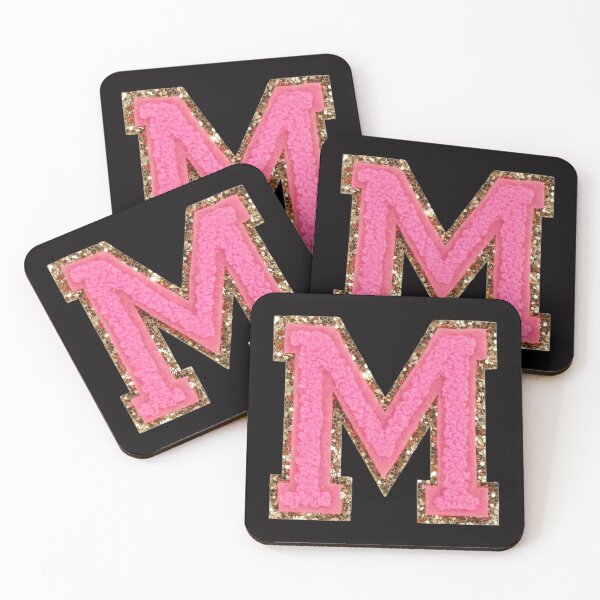 Item preview, M - Bubblegum Glitter Varsity Letter Patches designed and sold by Monograms Ultd.