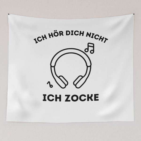 Item preview, "Ich Hör Dich Nicht Ich Zocke" Gaming Gifts Gamer designed and sold by Anton Ashraf.