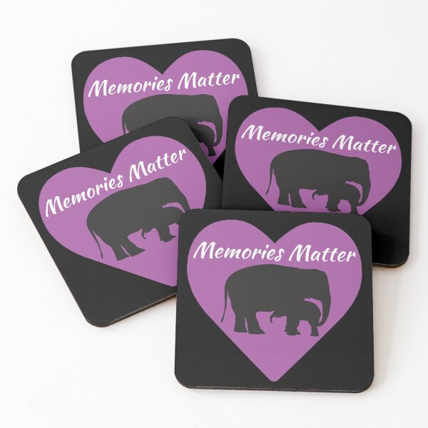 Item preview, Alzheimers and Brain Disease Awareness Memories Matter Elephant Design designed and sold by CreativeBel.