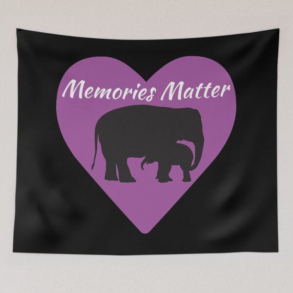 Item preview, Alzheimers and Brain Disease Awareness Memories Matter Elephant Design designed and sold by CreativeBel.