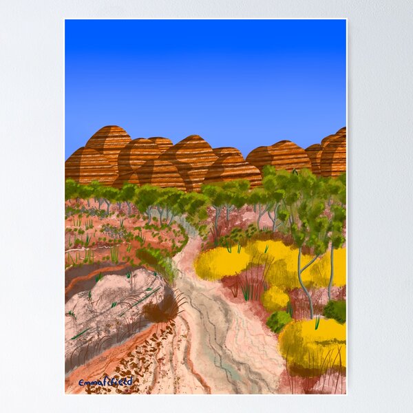 Item preview, Bungle Bungles Purnululu Australia Desert Landscape Painting designed and sold by emmafifield.