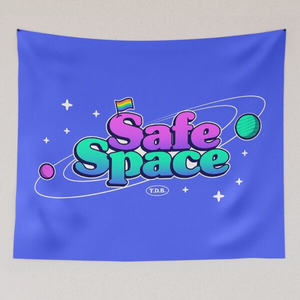 Item preview, Safe Space - LGBTQ Pride Galaxy designed and sold by thedarkbrook.