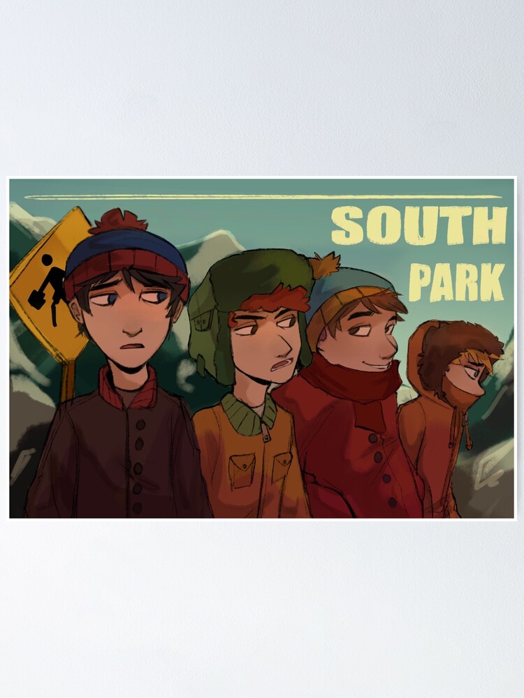 South Park characters Poster by twozombiesstore