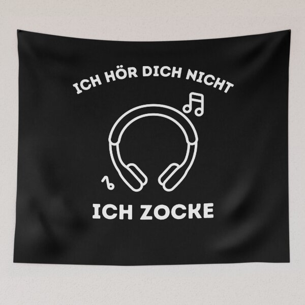 Item preview, "Ich Hör Dich Nicht Ich Zocke" Gaming Gifts Gamer designed and sold by Anton Ashraf.