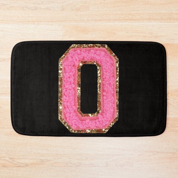 Item preview, O - Bubblegum Glitter Varsity Letter Patches designed and sold by Monograms Ultd.