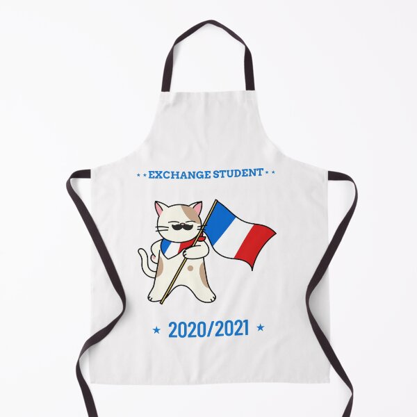 Item preview, Exchange Student 2020/2021 Cat Holding French Flag designed and sold by clara steines.