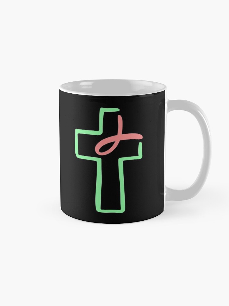 Alternate view of Faith, Love, Hope, Lord, Religion Jesus Christmas Mug