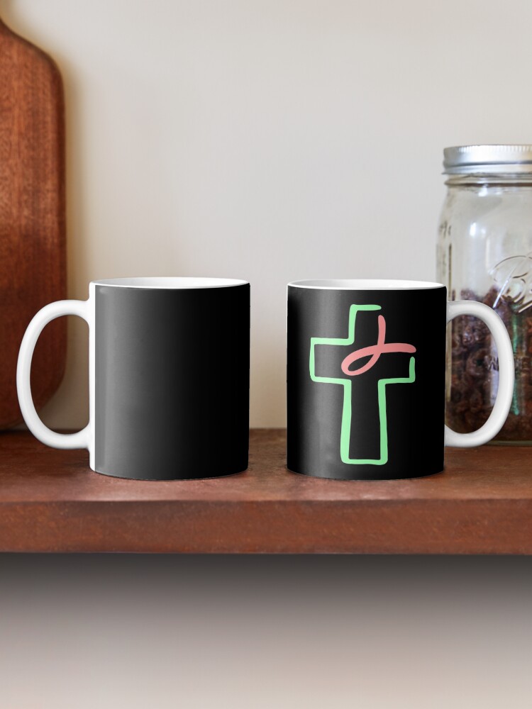 Alternate view of Faith, Love, Hope, Lord, Religion Jesus Christmas Mug