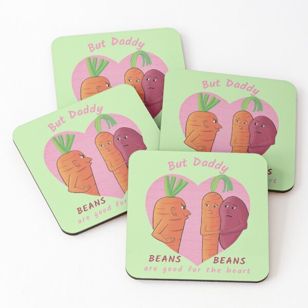 Item preview, But Daddy, Beans Beans Are Good For the Heart  – funny vegetable cartoon  designed and sold by Crystal Raymond.