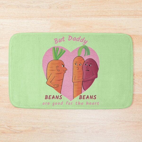 Item preview, But Daddy, Beans Beans Are Good For the Heart  – funny vegetable cartoon  designed and sold by Crystal Raymond.