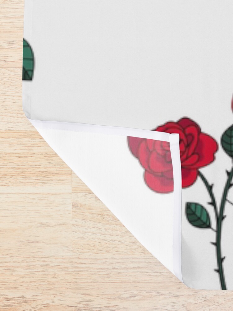 Alternate view of Romantic flowers Shower Curtain