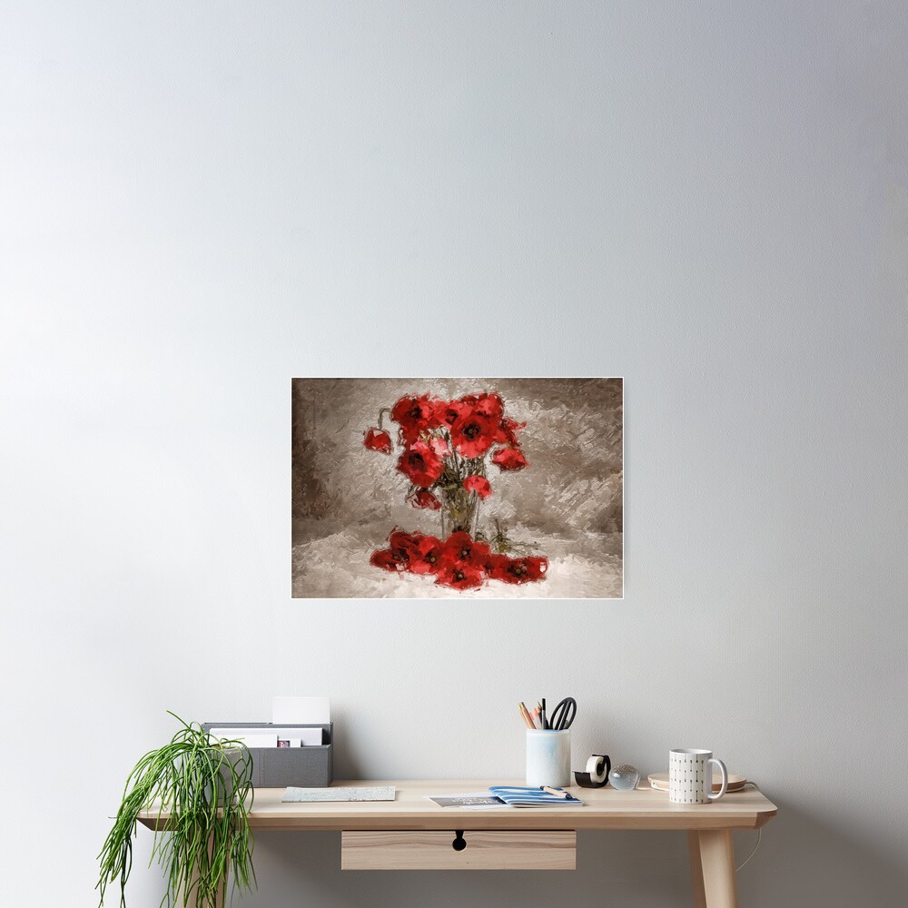 Bouquet of poppies Poster