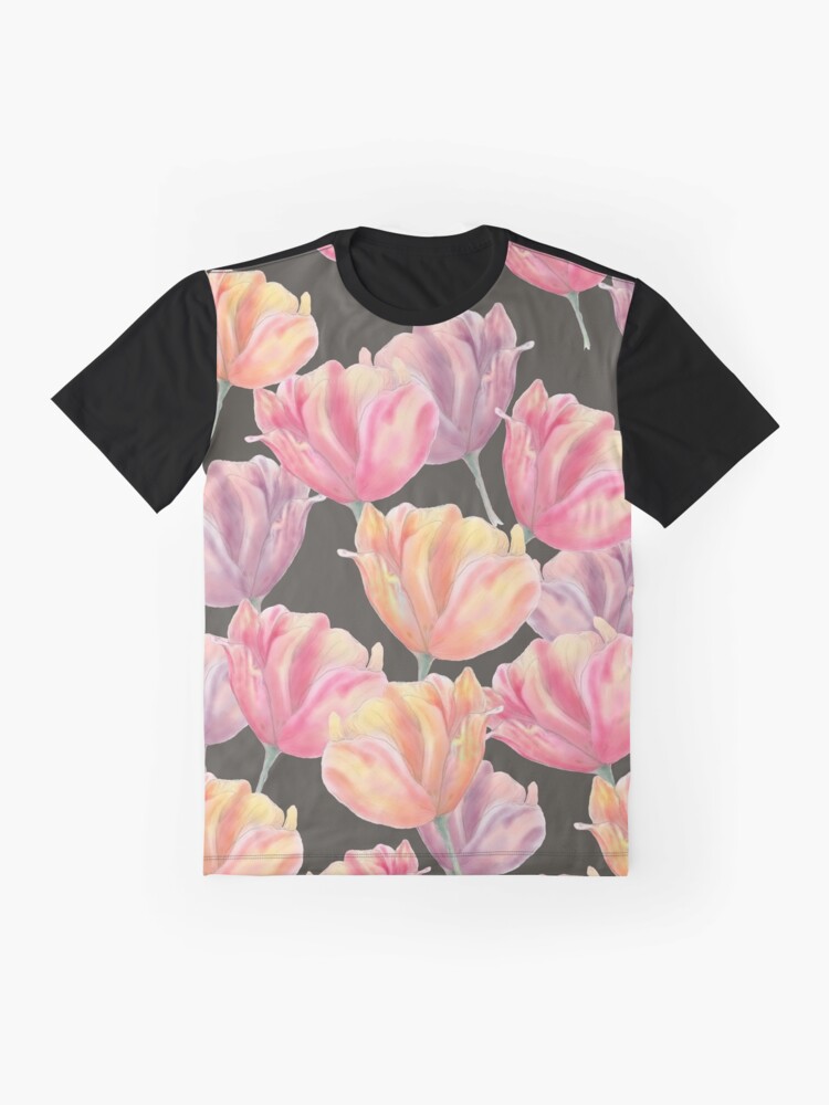 Alternate view of Tulip field Graphic T-Shirt