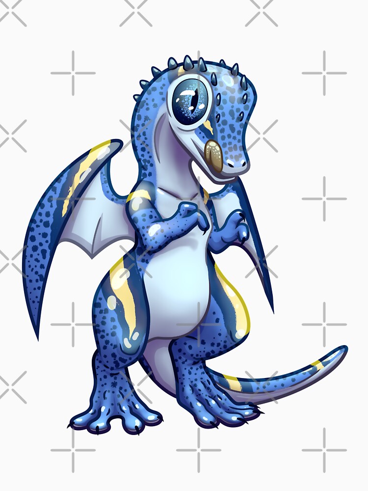 Blue leopard gecko dragon standing by Hasur
