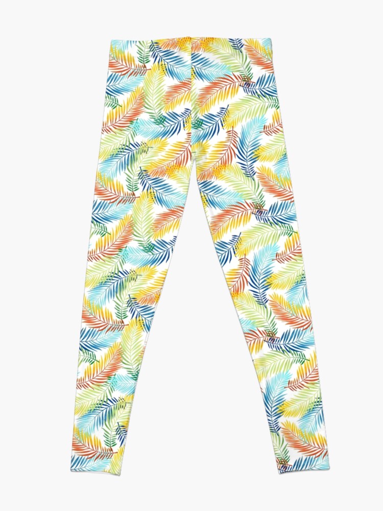 Alternate view of Copy of vintage pattern of leaves and branches Leggings