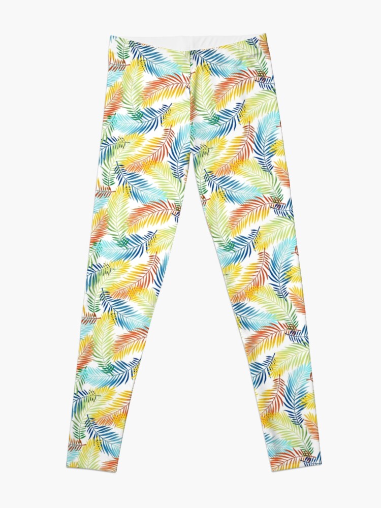 Alternate view of Copy of vintage pattern of leaves and branches Leggings