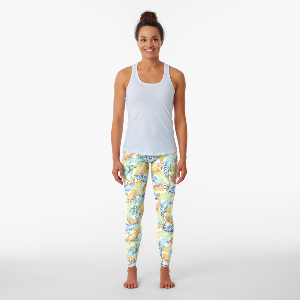 Copy of vintage pattern of leaves and branches Leggings