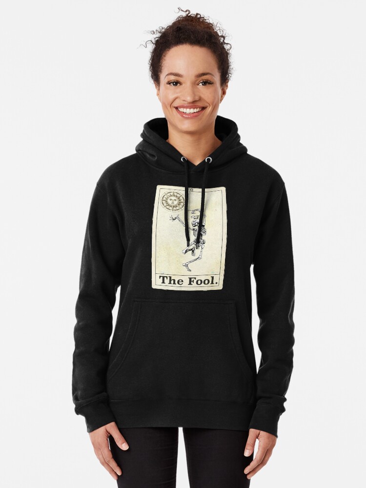 Alternate view of The Fool Tarot Pullover Hoodie