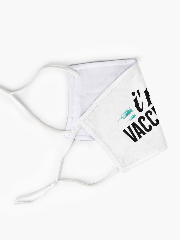 Alternate view of I'm Vaccinated Mask