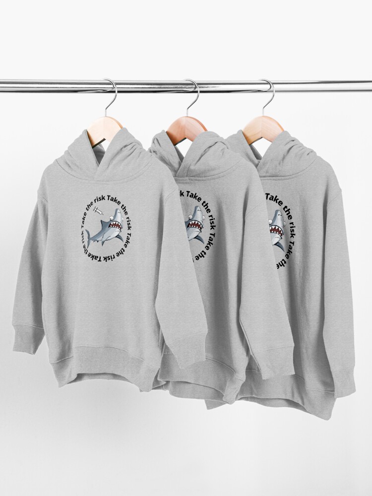 Alternate view of take the risk Toddler Pullover Hoodie