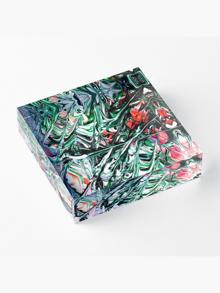Alternate view of Green Madness Acrylic Block