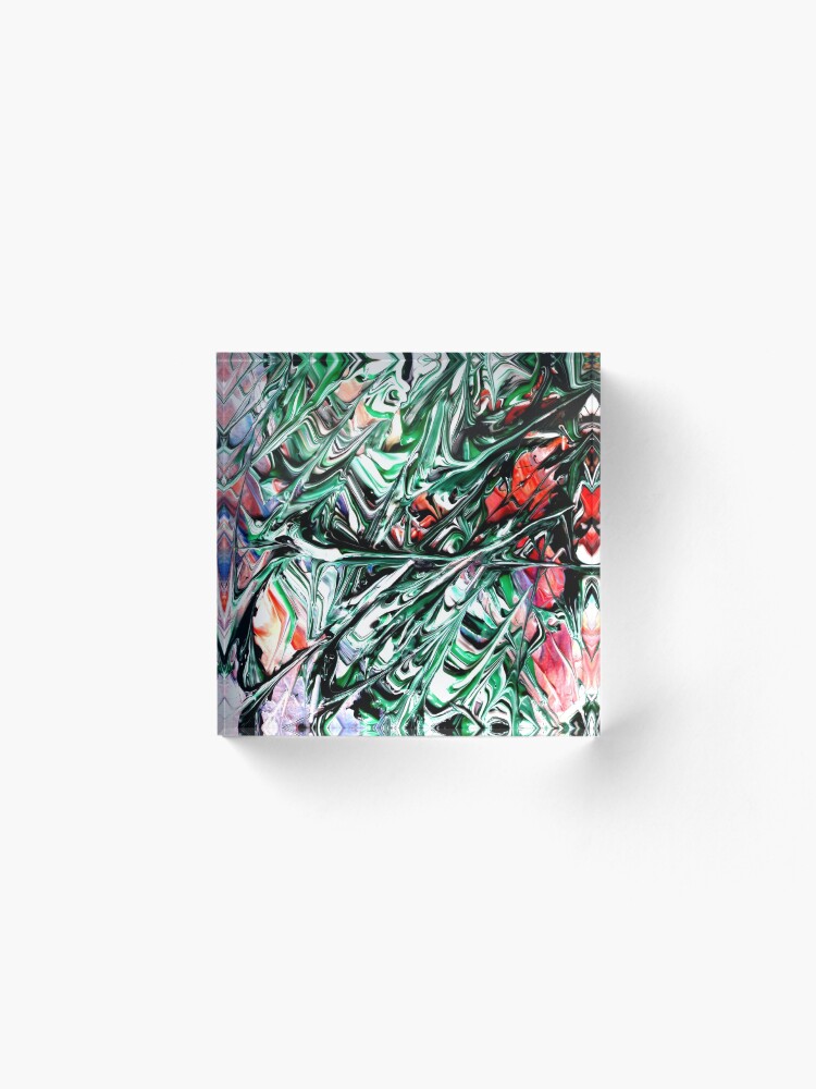 Alternate view of Green Madness Acrylic Block