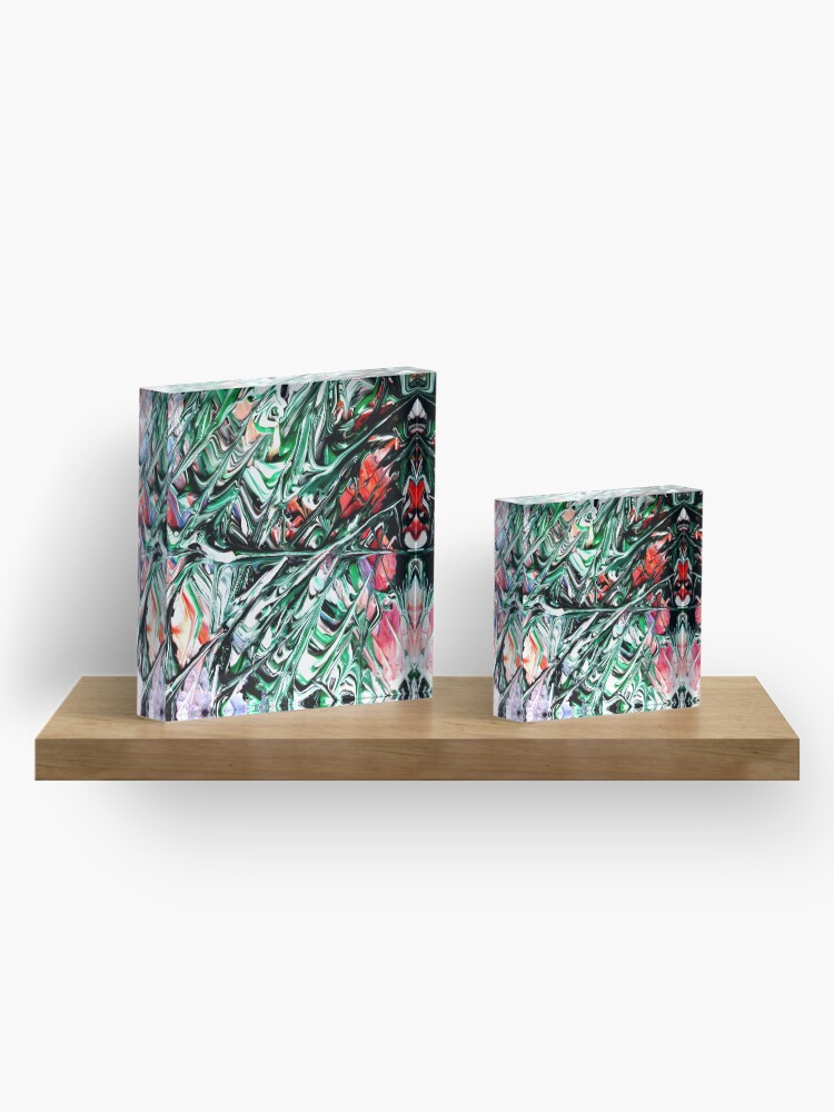 Alternate view of Green Madness Acrylic Block