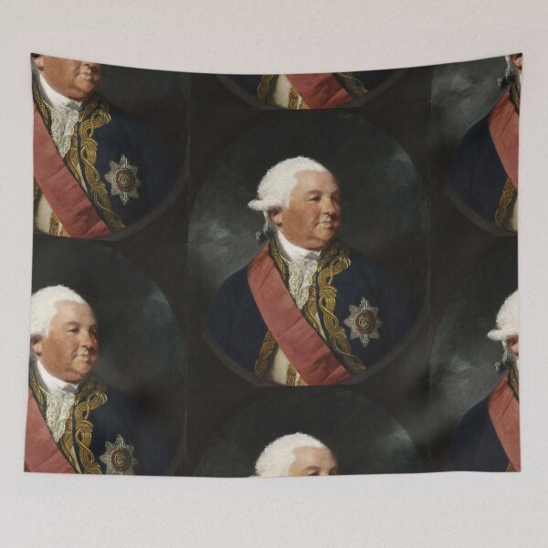 Item preview, Vintage portrait royal gentleman in powdered wig designed and sold by Vintage Designs +.