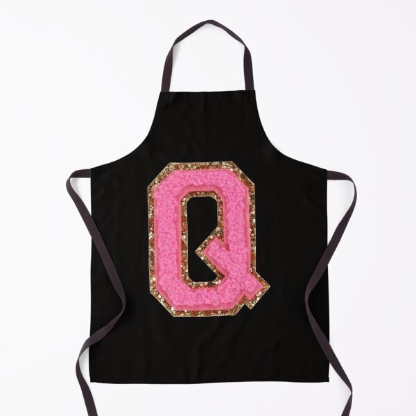 Item preview, Q - Bubblegum Glitter Varsity Letter Patches designed and sold by Monograms Ultd.