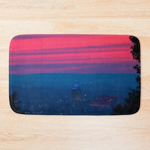 Item preview, Allentown PA skyline at sunset, photograph pink and blue designed and sold by Nostrathomas66.
