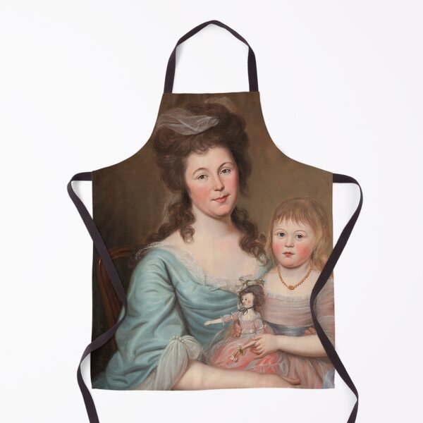Artikelvorschau, Vintage portrait of a lady and child holding a doll entworfen und verkauft von Vintage Designs +.