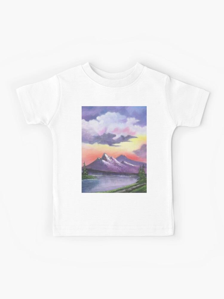 Kids bob ross store shirt