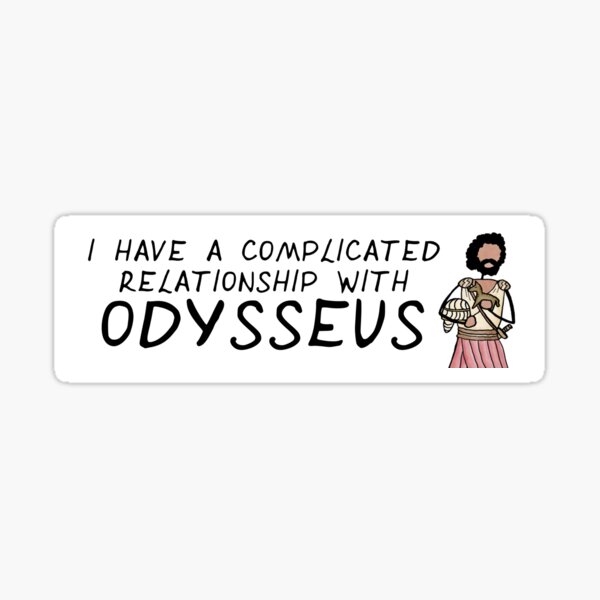 Greek Myth Comix - Odysseus: it's complicated Sticker