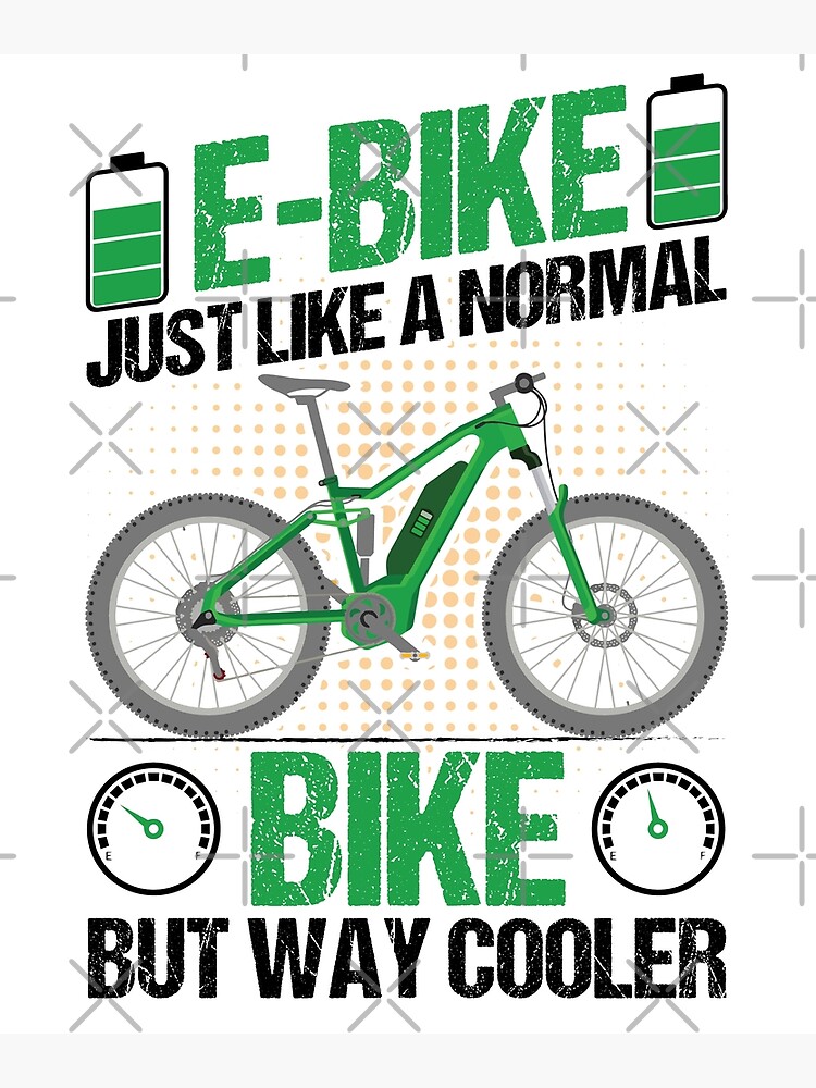 thumbnail image 2 of Funny E-Bike License Plate - 6x12 Inch Aluminum Novelty Plate, "Just Like A Normal Bike But Way Cooler" 2 of 13