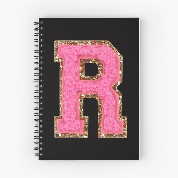 Item preview, R - Bubblegum Glitter Varsity Letter Patches designed and sold by Monograms Ultd.