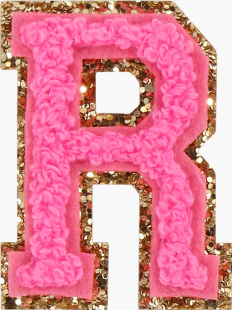 Mad for Monograms Preppy Pink & Blue Initial Keychain| Mad for Mongrams