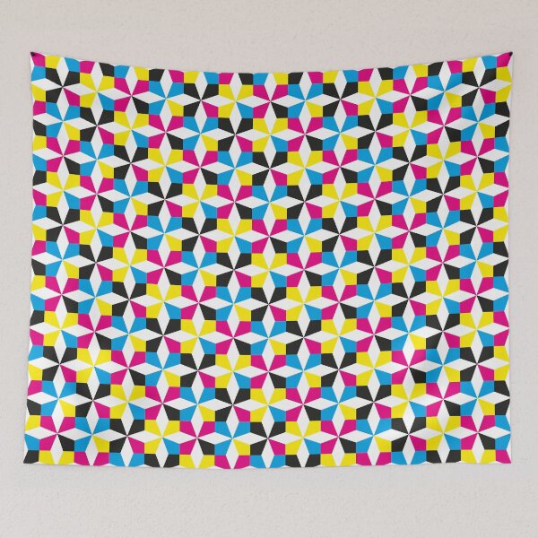 Item preview, Geometric Diamond Pattern (CMYK) designed and sold by John Uttley.