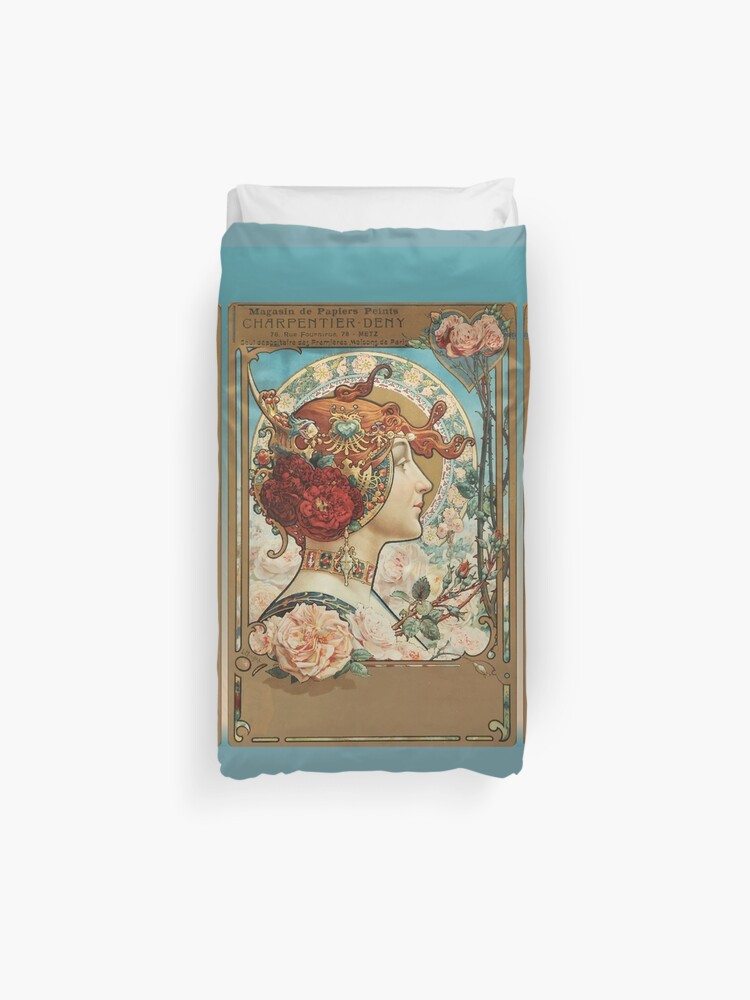 Charpentier Deny Rose Lady Duvet Cover By Jenithea Redbubble